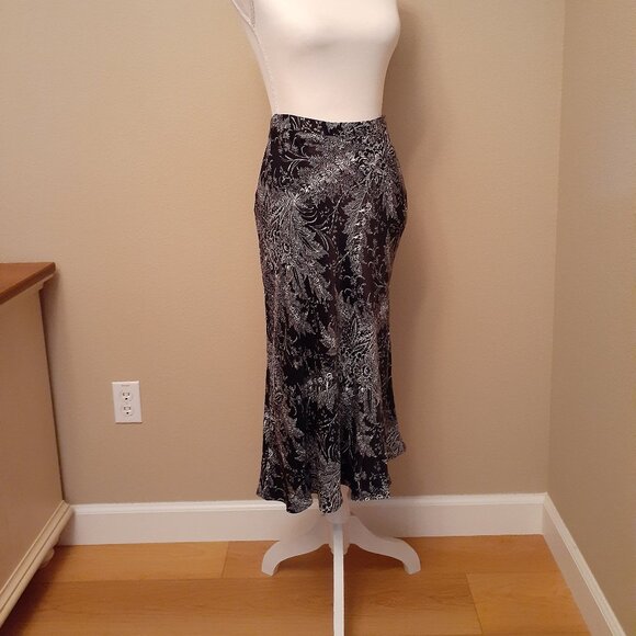 Anthropologie Bias Satin Midi Skirt - Picture 5 of 15